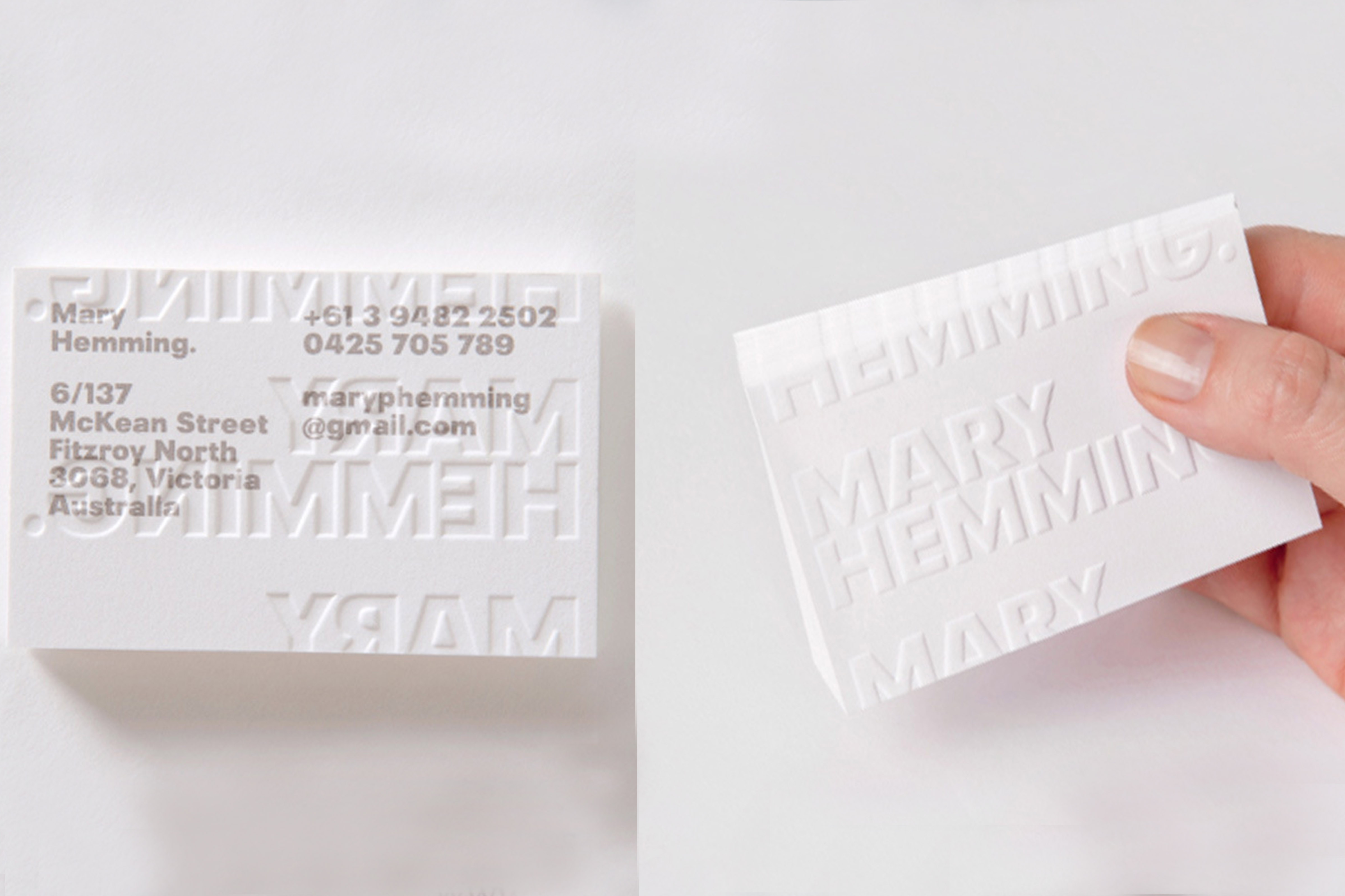 將所需的資料條列出來,進而和你的設計師討論要不要放這條資訊及如何規畫進名片之中, 例如:營業項目要不要放在上面? 一般來說會建議客戶,以4~5個字去描述一個項目,最多5個項目呈現在名片上,並以重要性/利潤的高低做排列,由此看出在這張名片所重視的是什麼,想要發展的是什麼,進而讓客戶了解你的定位。另外也有不建議放置的時候,主要還是要與使用者溝通。